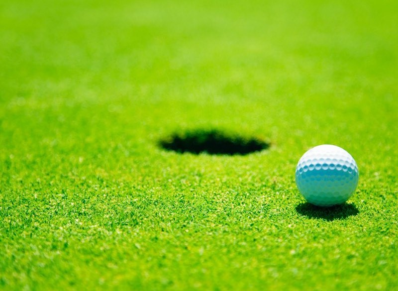 pitch and putt close up on the grounds